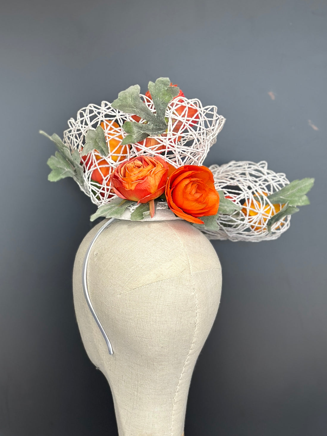 Fascinator Hat - Sunset Bouquet