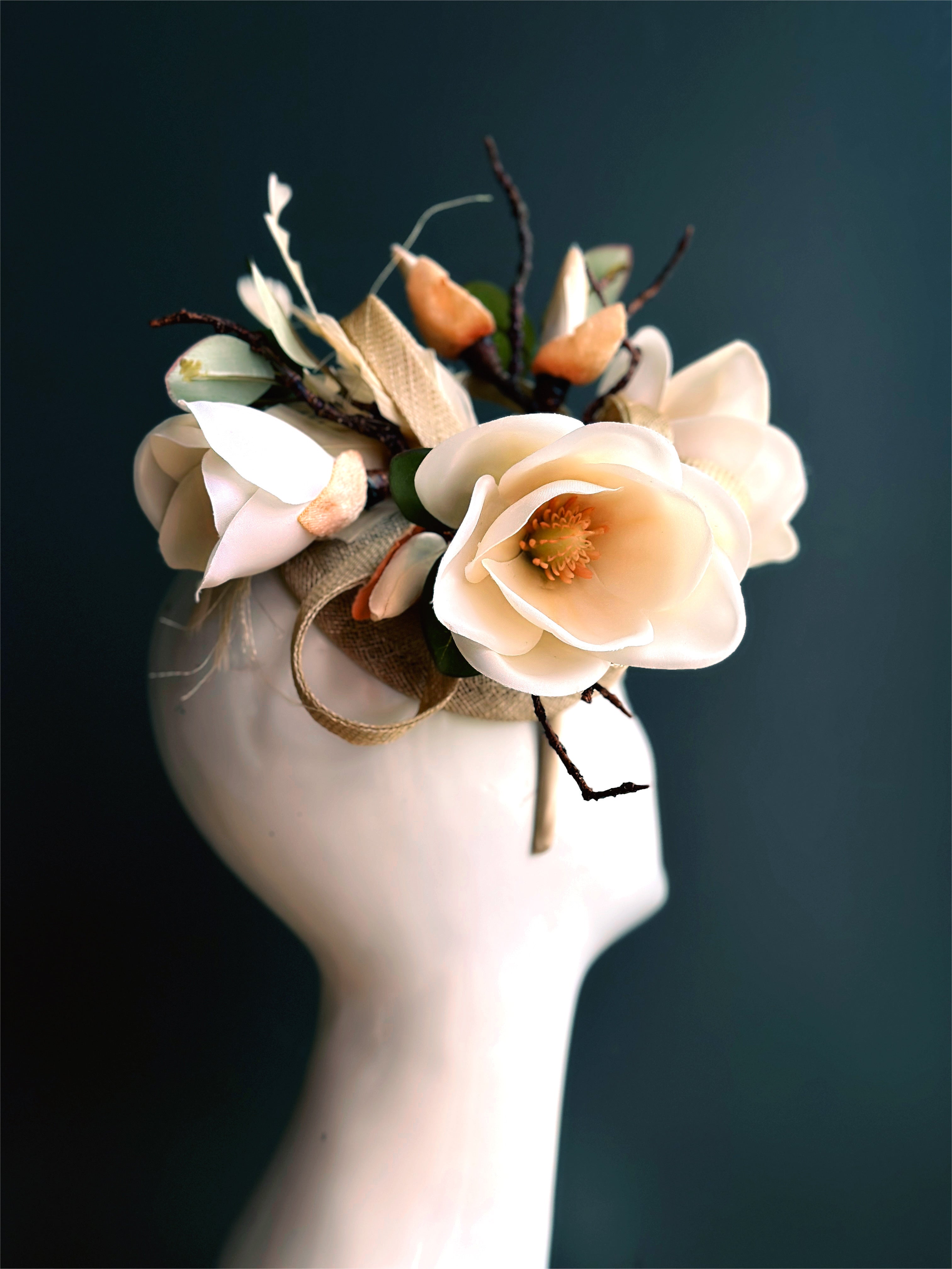 Magnolia Flower Fascinator