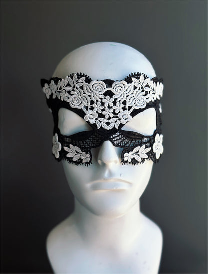 Moonlit Garden Lace - Men Mask