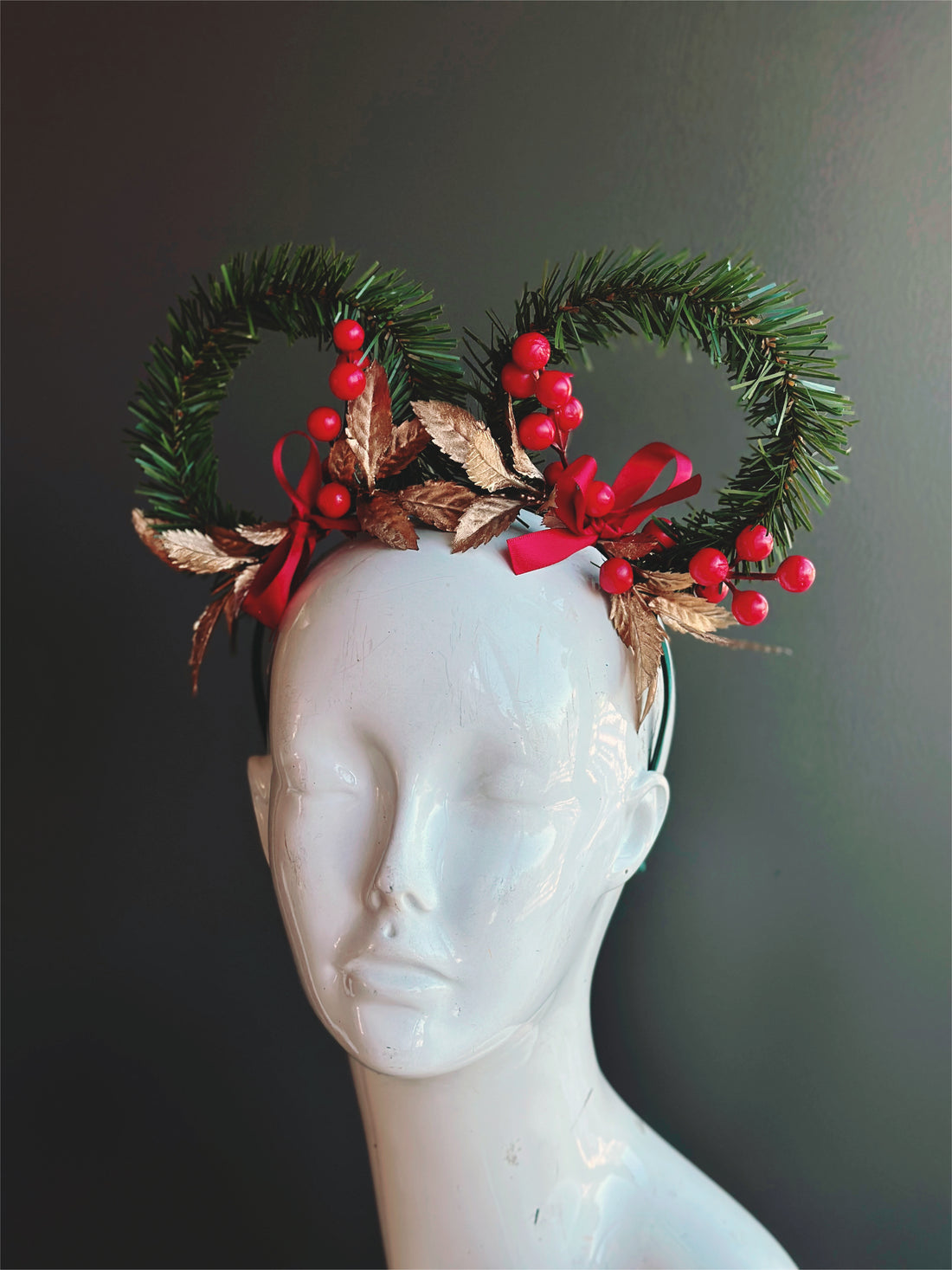 Christmas Mouse Ears Headband