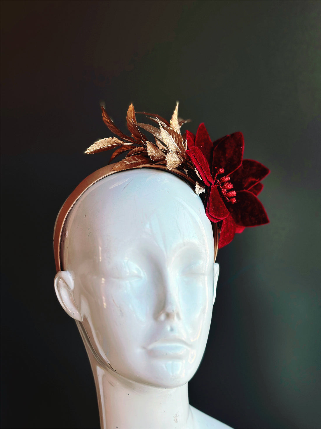 Poinsettia Christmas Headband