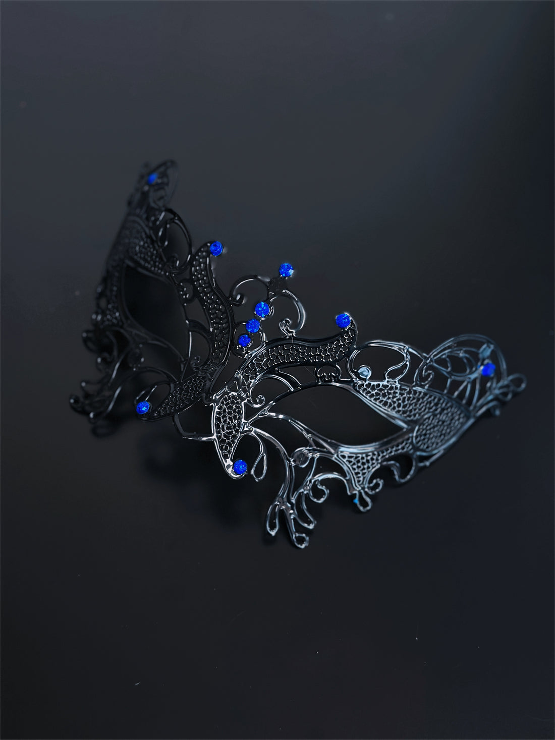 Butterfly Metal Mask- Black