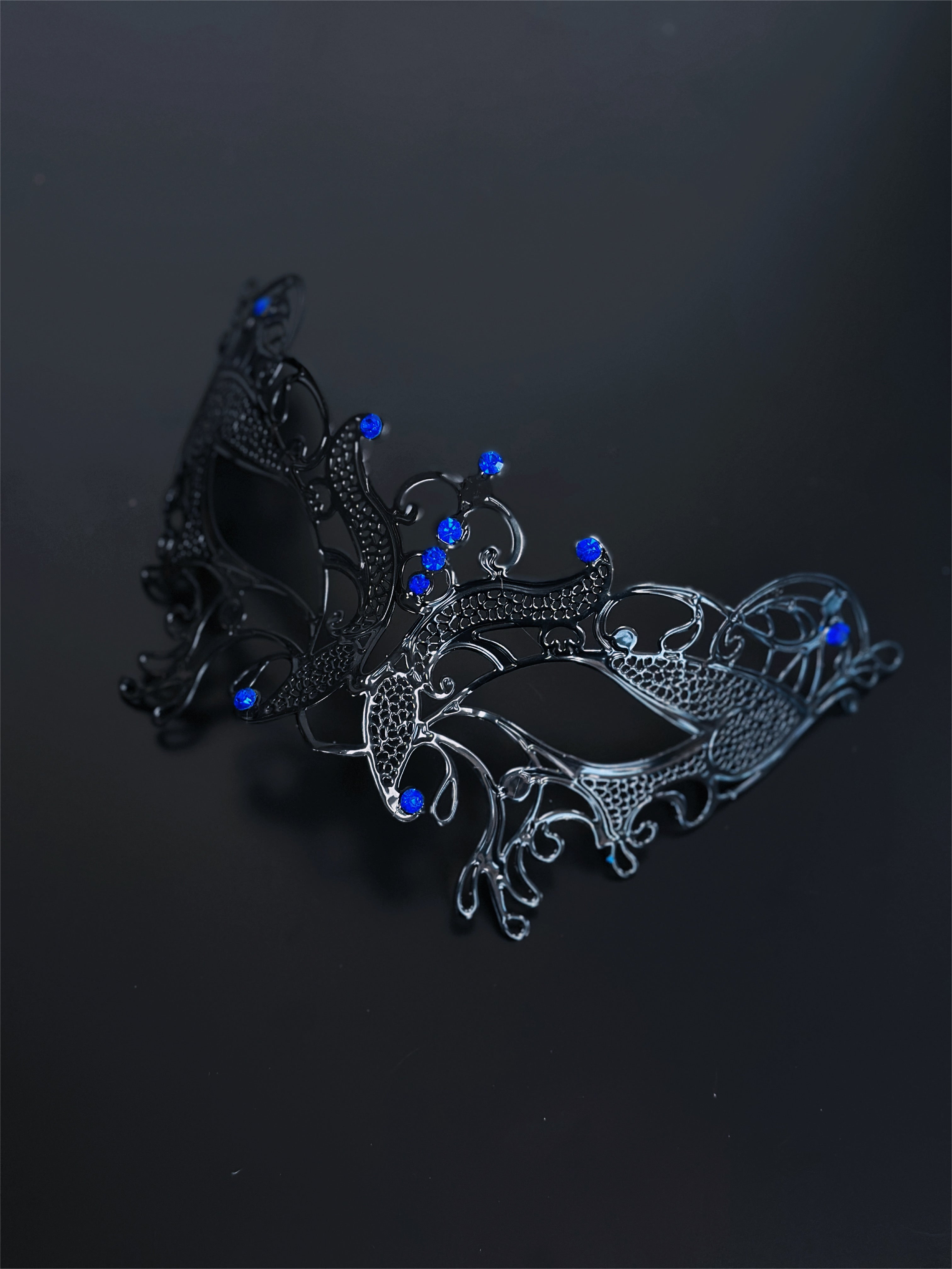 Butterfly Metal Mask- Black