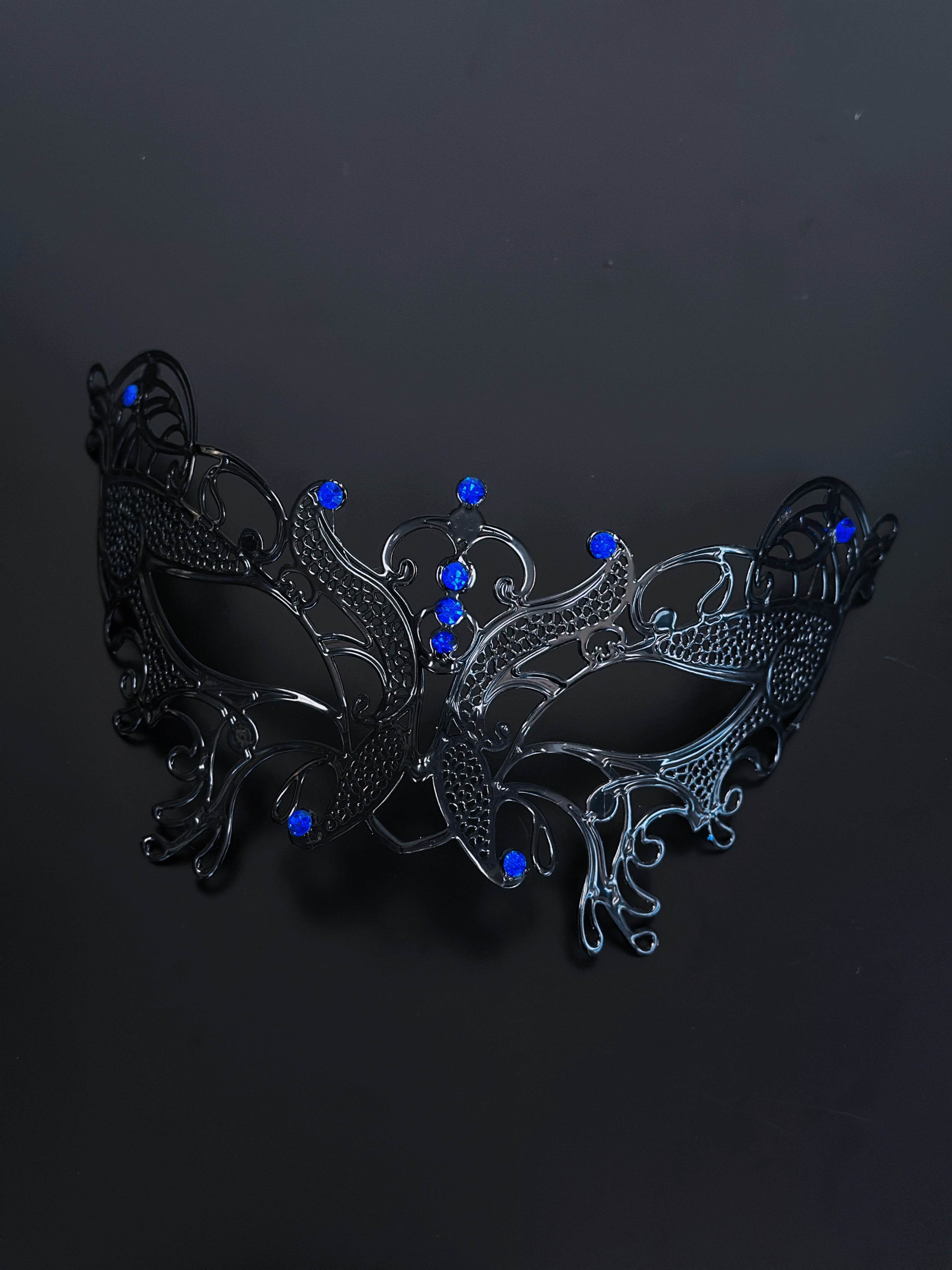 Butterfly Metal Mask- Black