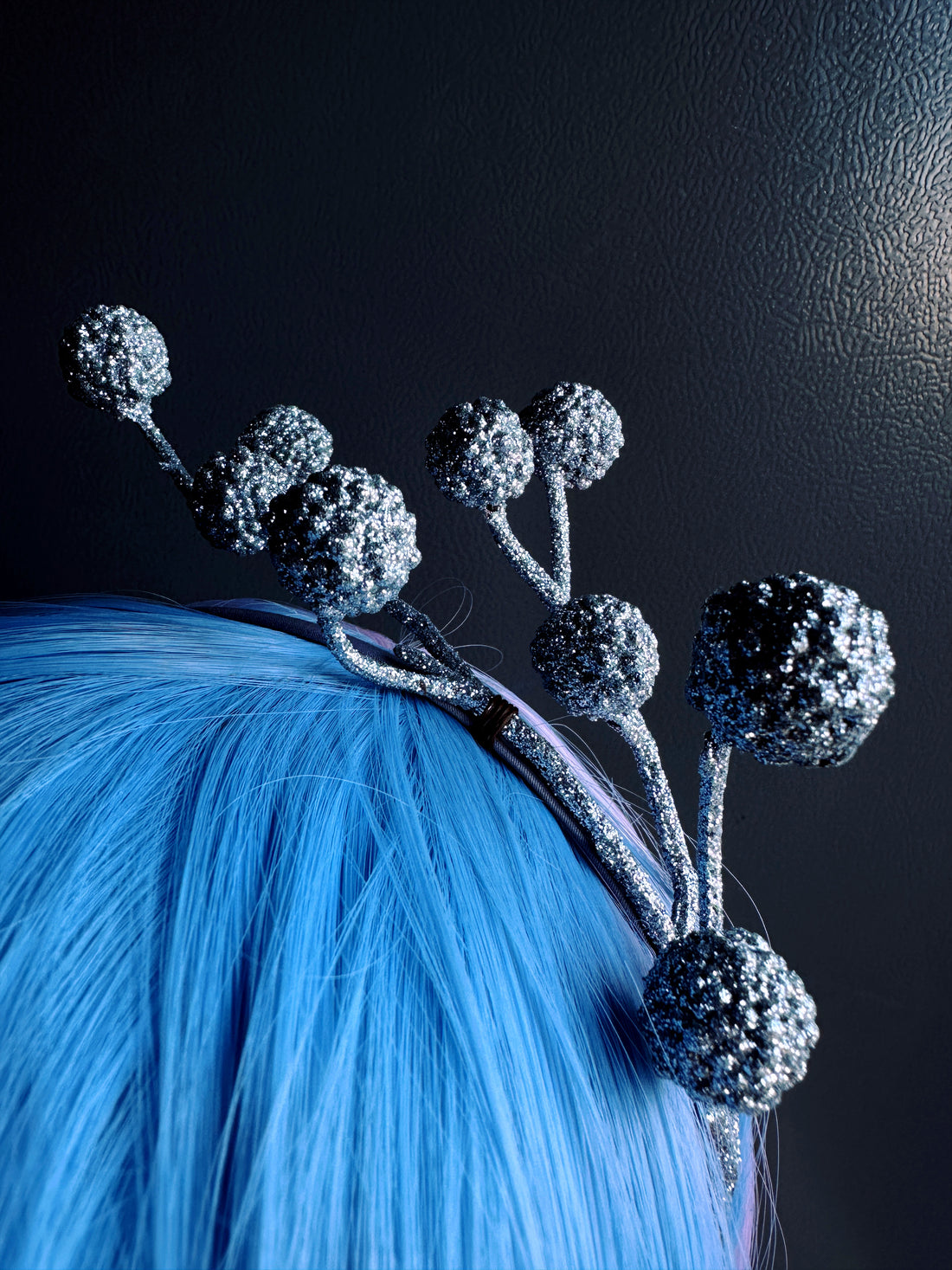 Winter Berry - Light Blue Headband