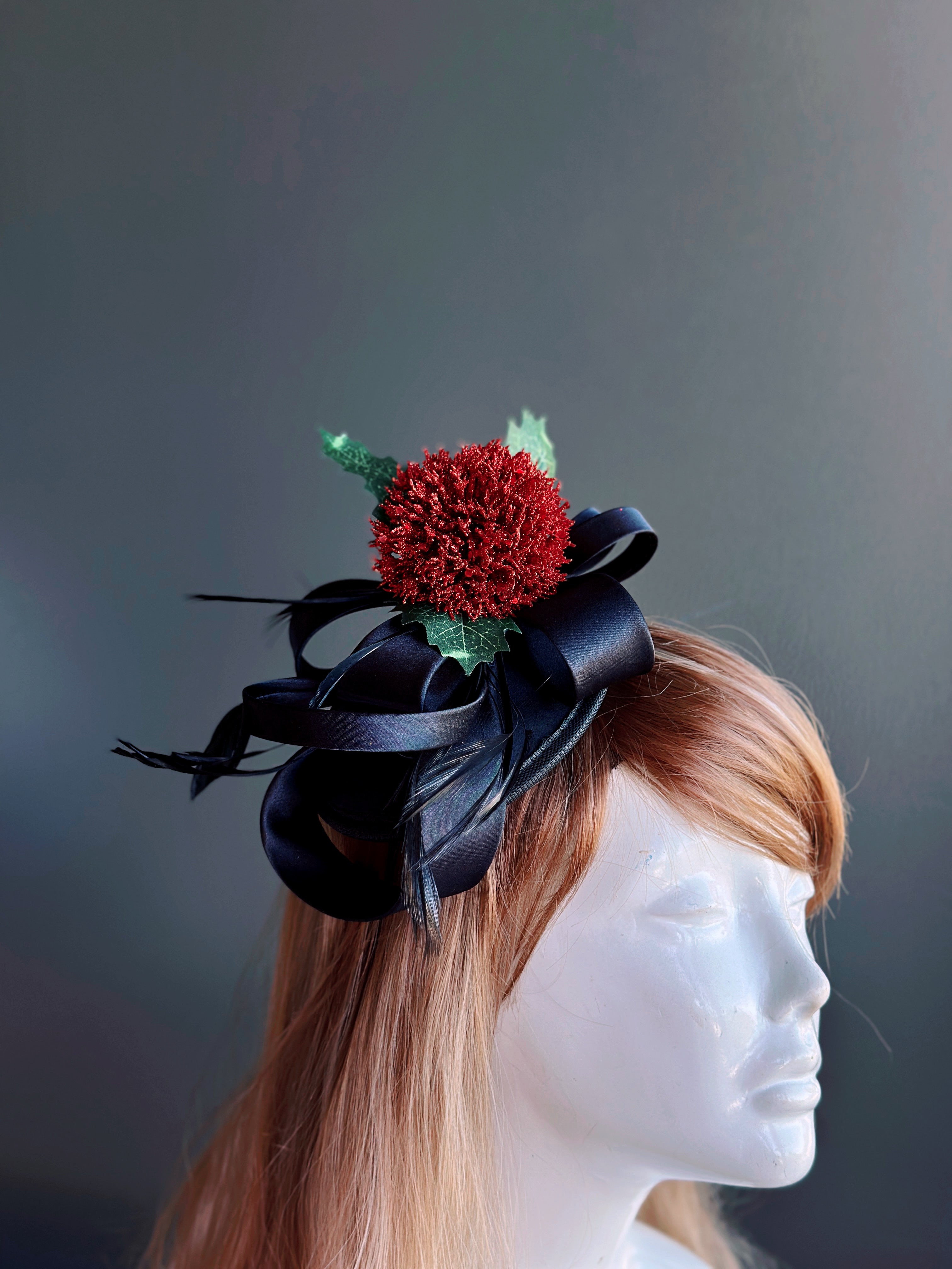 Christmas Flower Fascinator