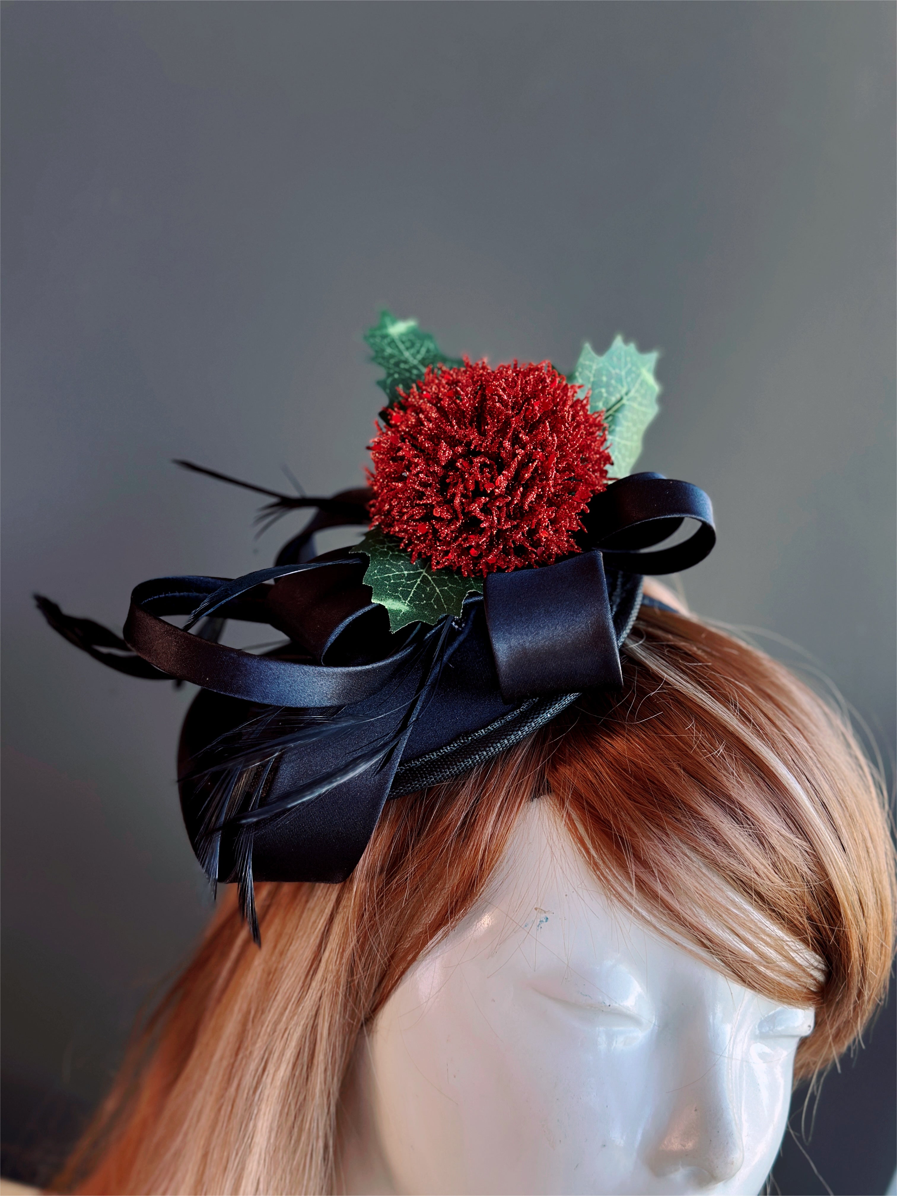 Christmas Flower Fascinator