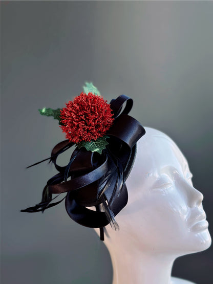 Christmas Flower Fascinator