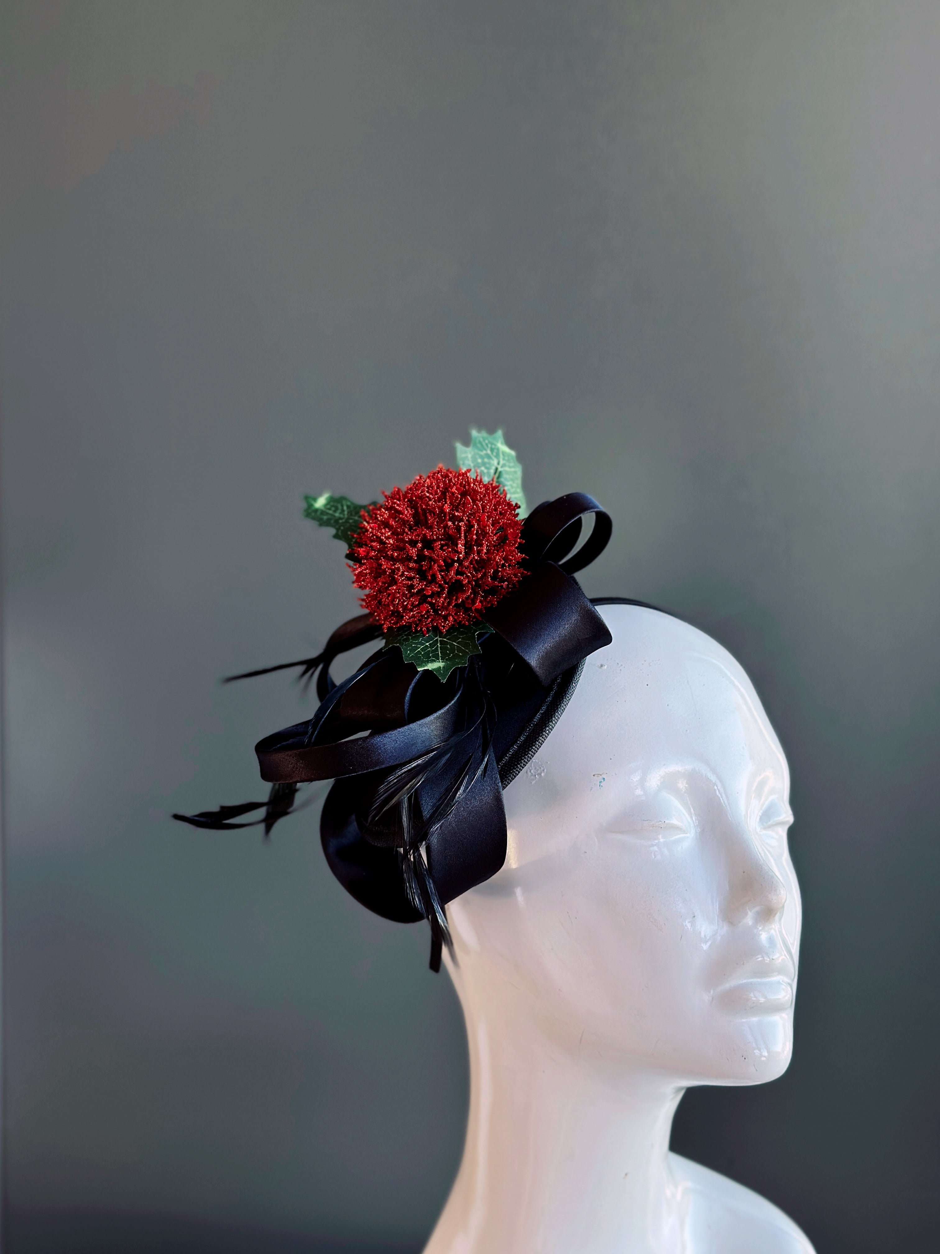 Christmas Flower Fascinator