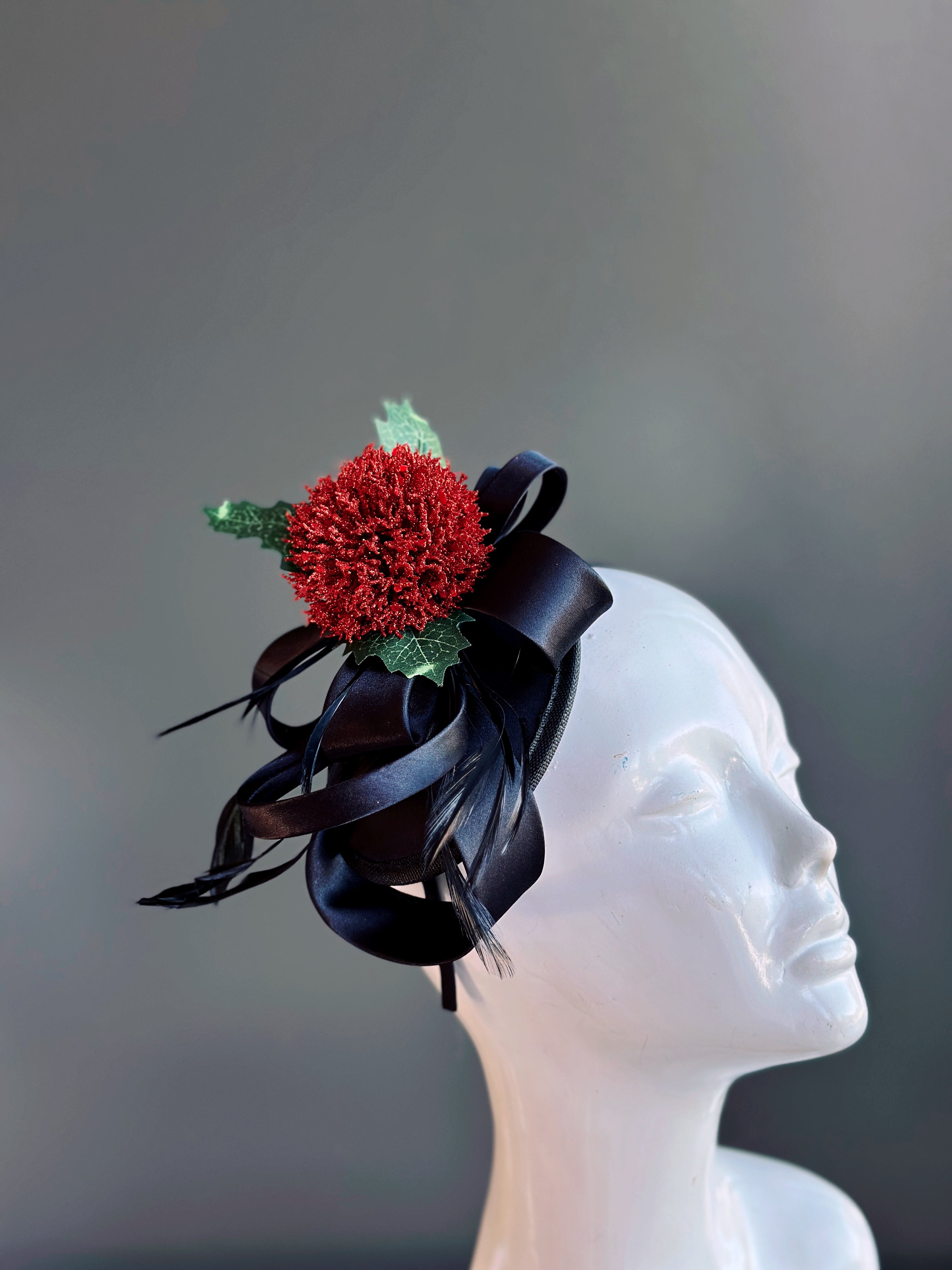 Christmas Flower Fascinator