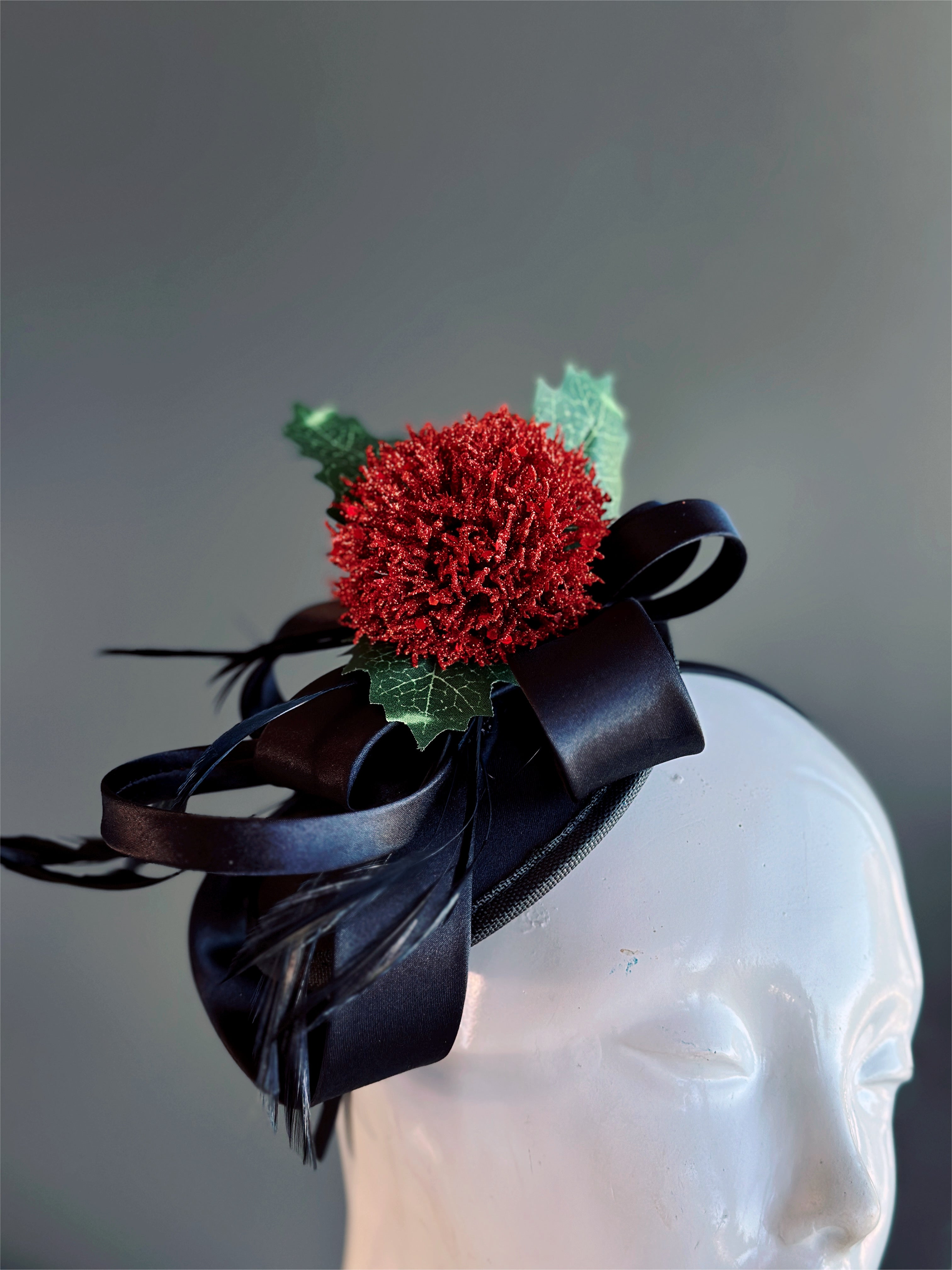 Christmas Flower Fascinator