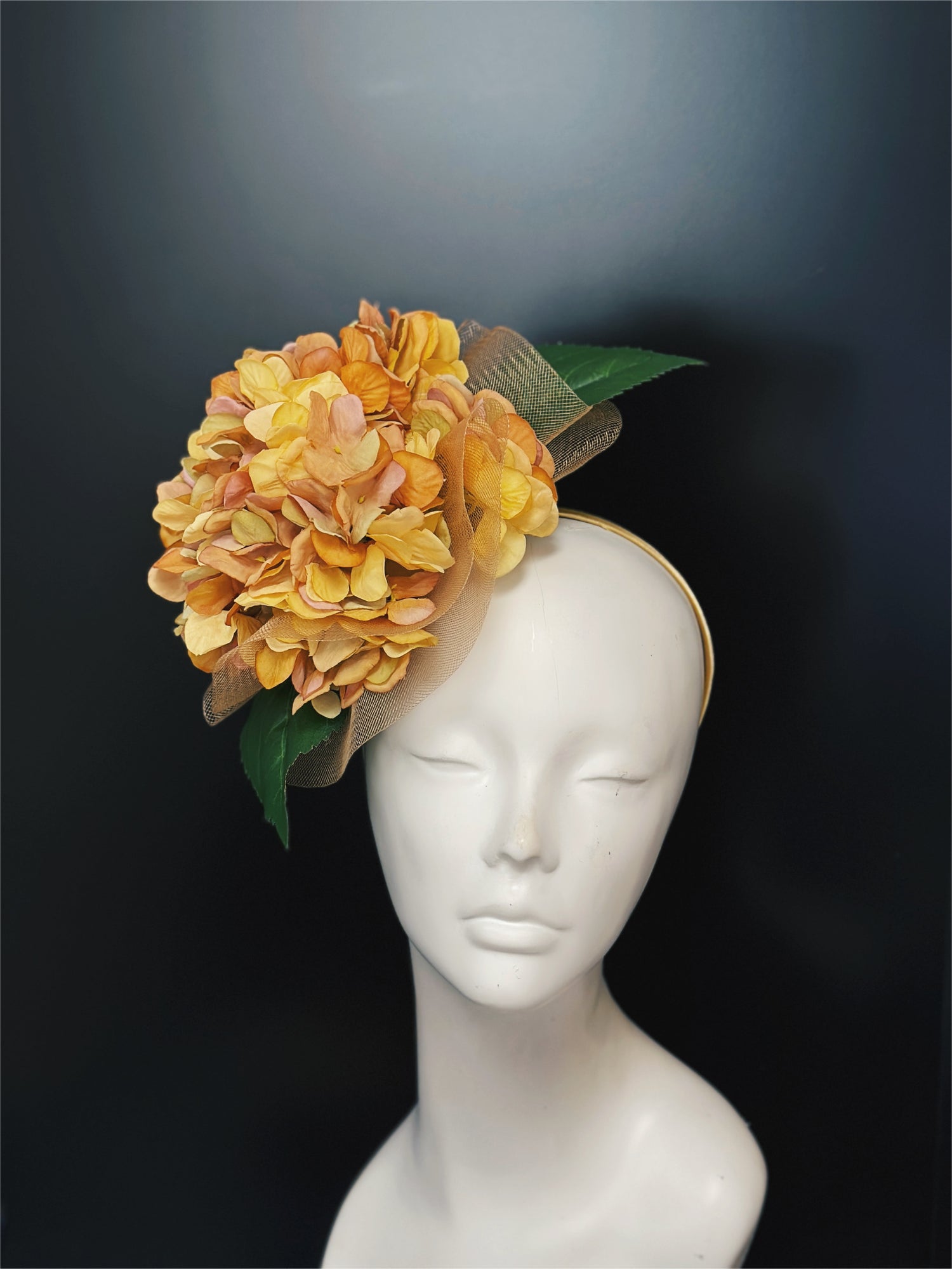 Sundown Bloom Fascinator - Yellow