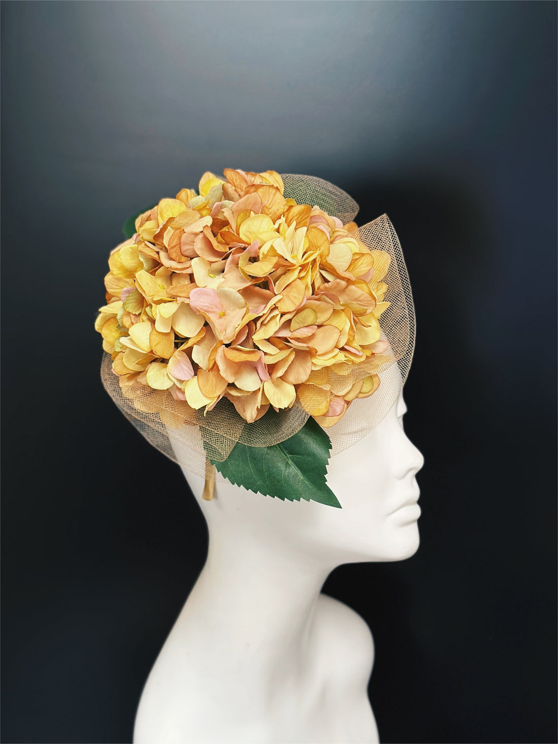 Sundown Bloom Fascinator - Yellow
