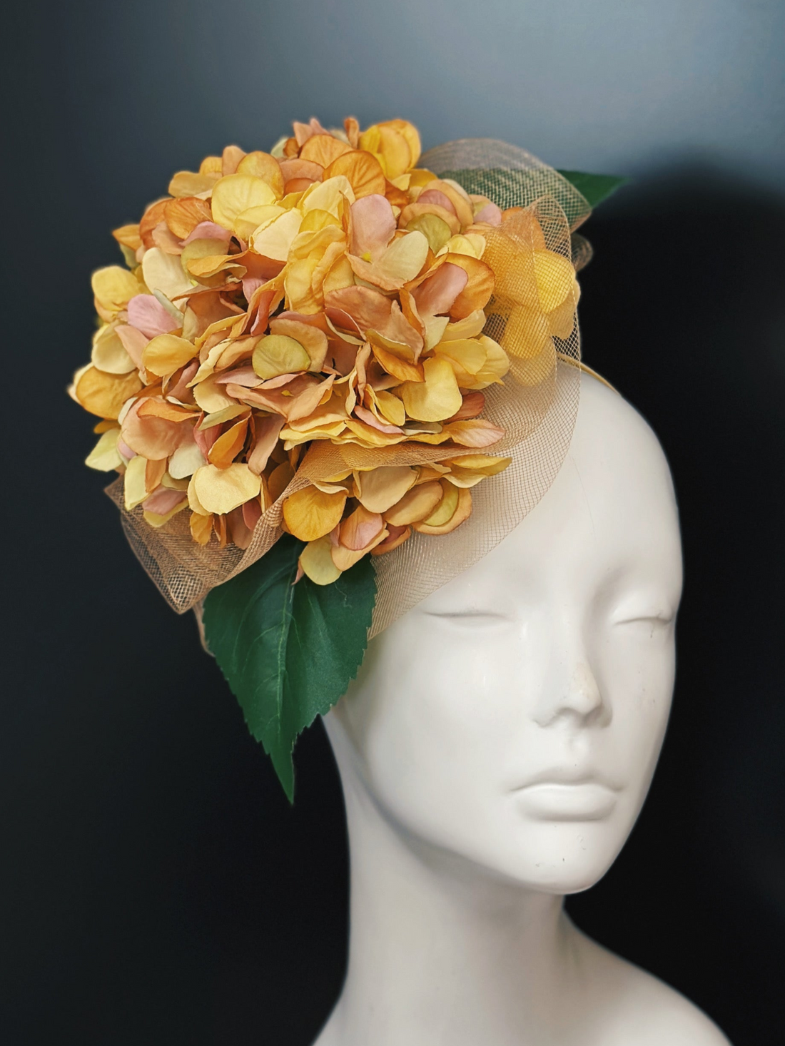 Sundown Bloom Fascinator - Yellow