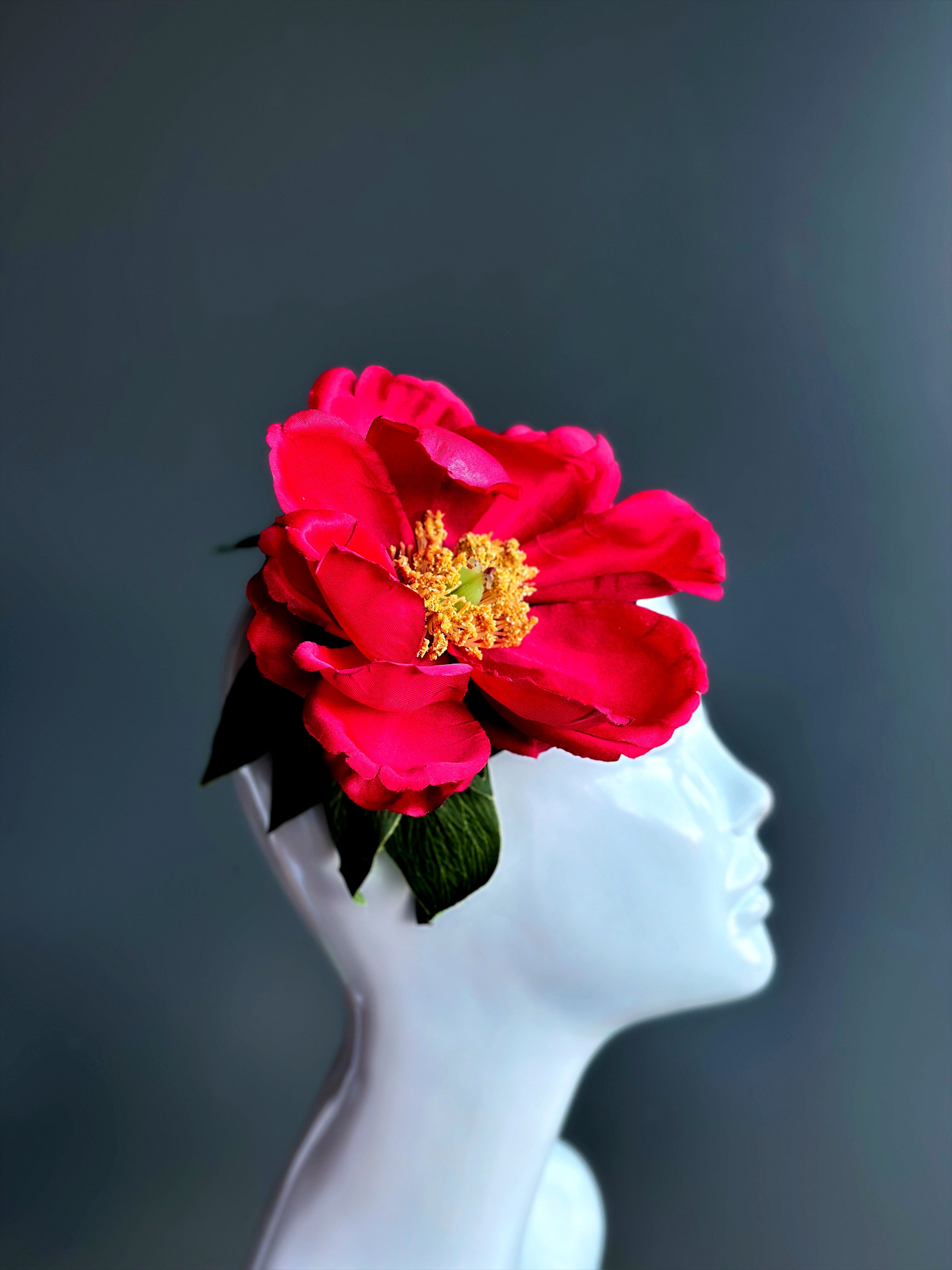 Red Flower Headpiece