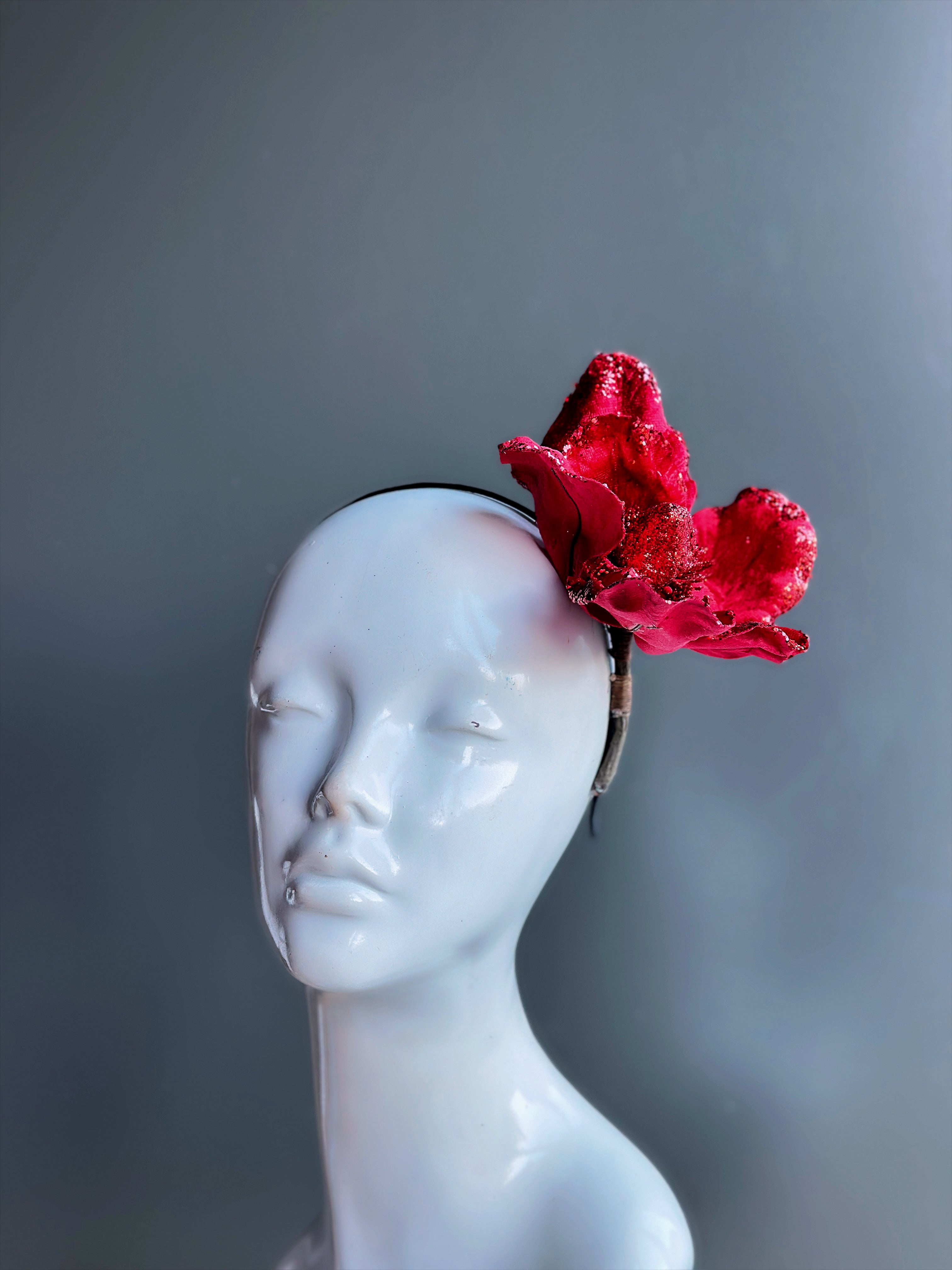 Glittering Christmas Flower Headband