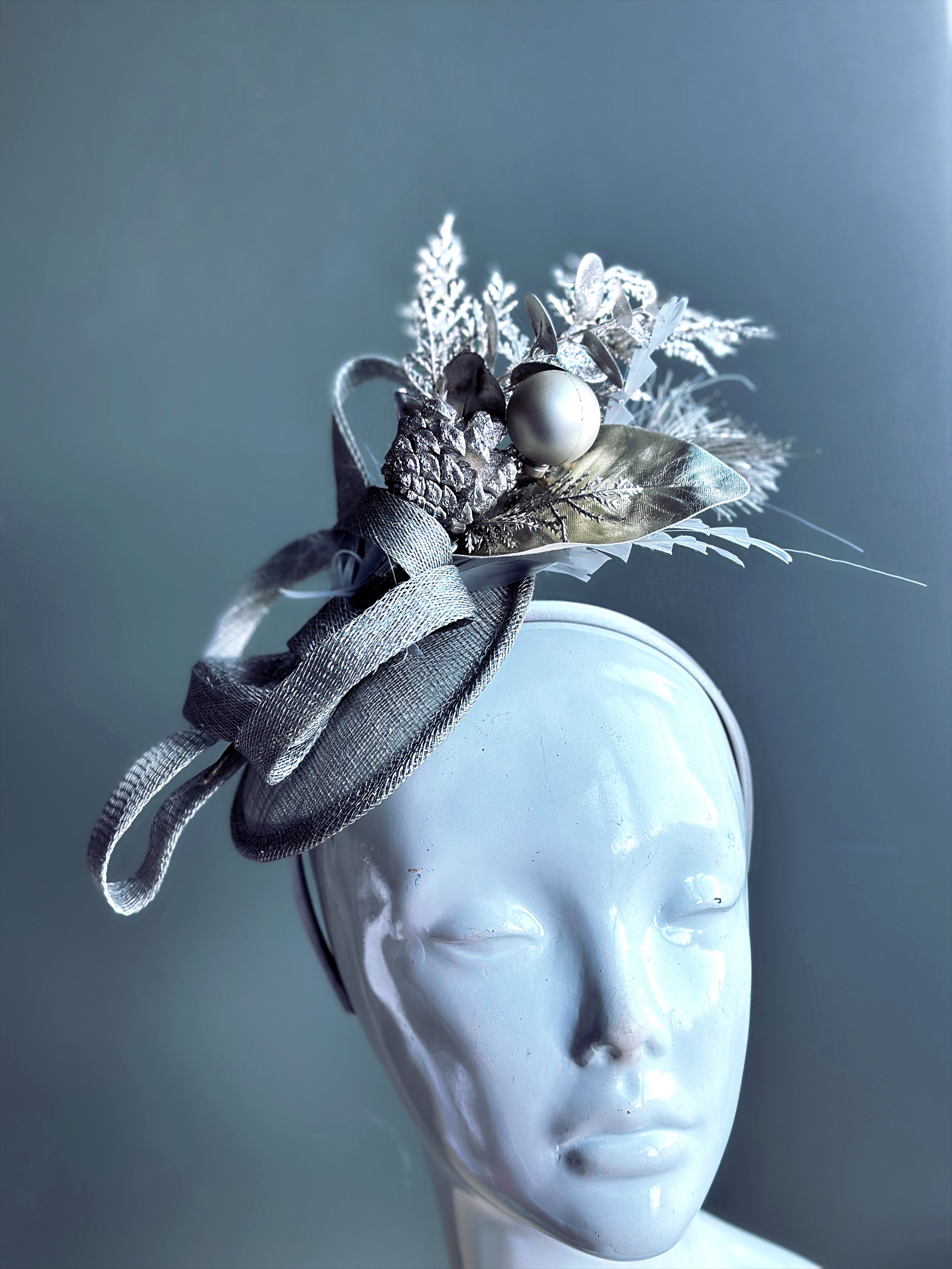 Frosty Forest Christmas Fascinator