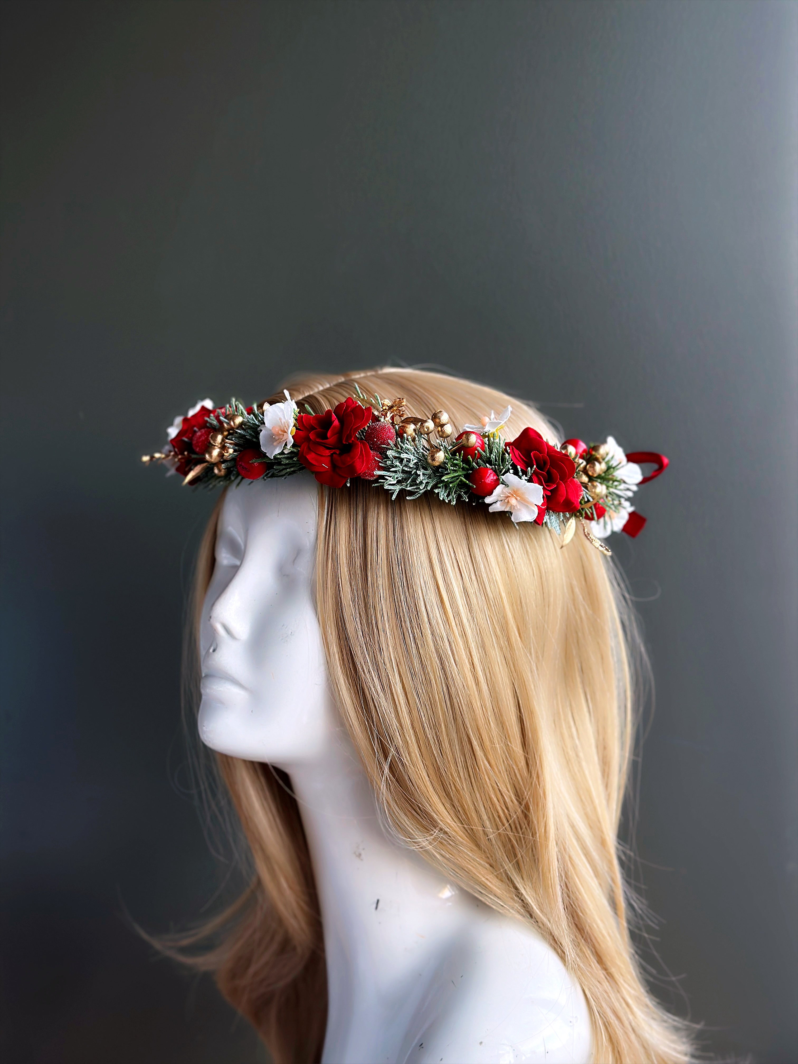 Christmas Flower Crown