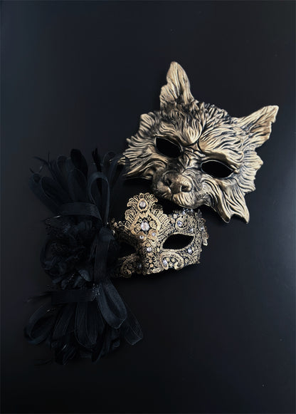 Gilded Fang Pair - Gold