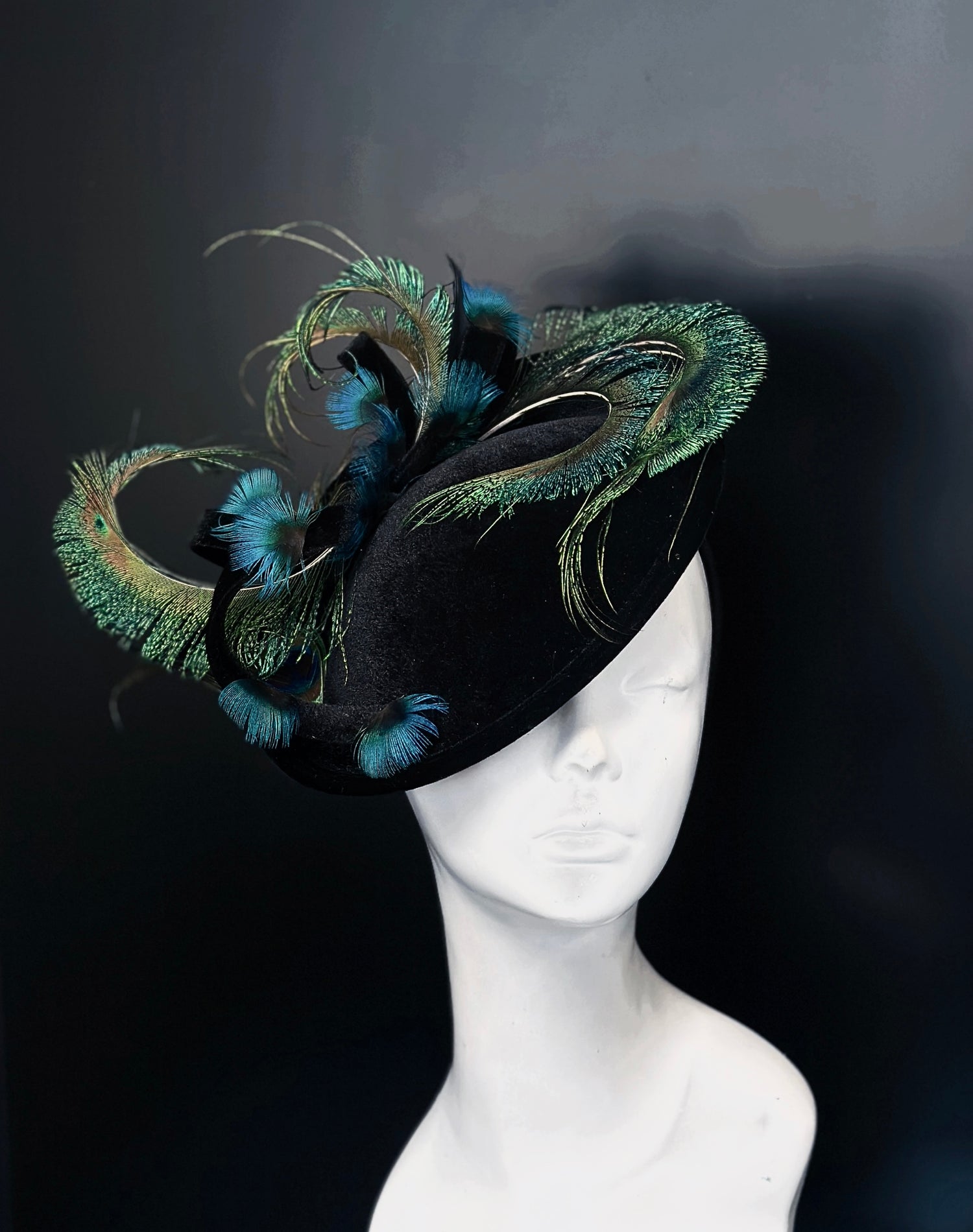 Fascinator Hat - Peacock Glam