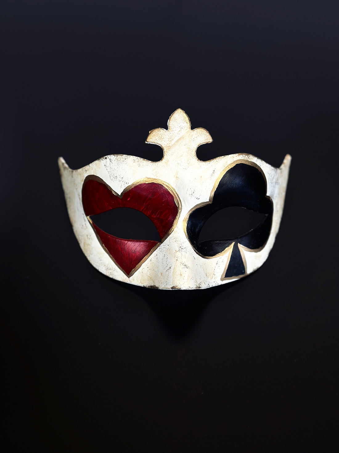 Harlequin Royale Mask - Red Black