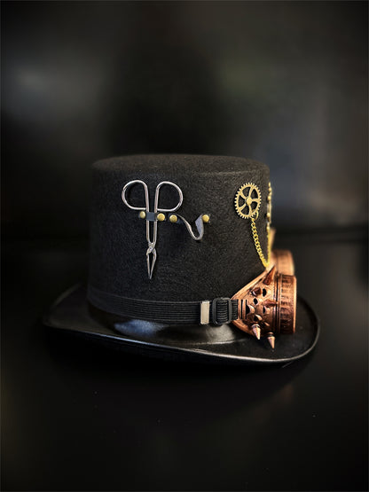 Steampunk Top Hat - Black