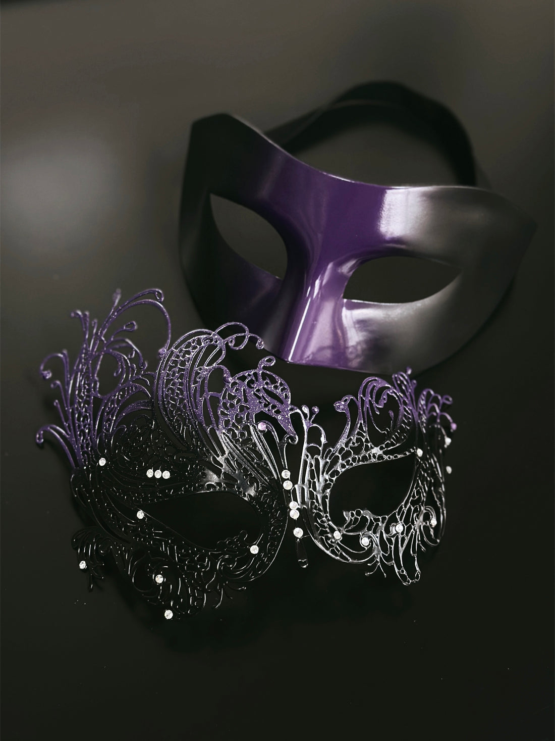 Obsidian Twilight Couples Set -  Black &amp; Purple