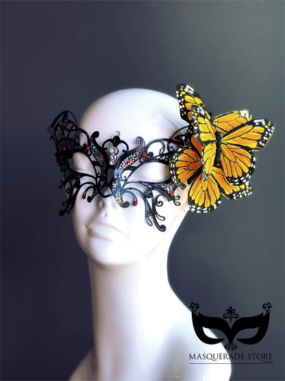 Midnight Black Monarch – Butterfly Mask