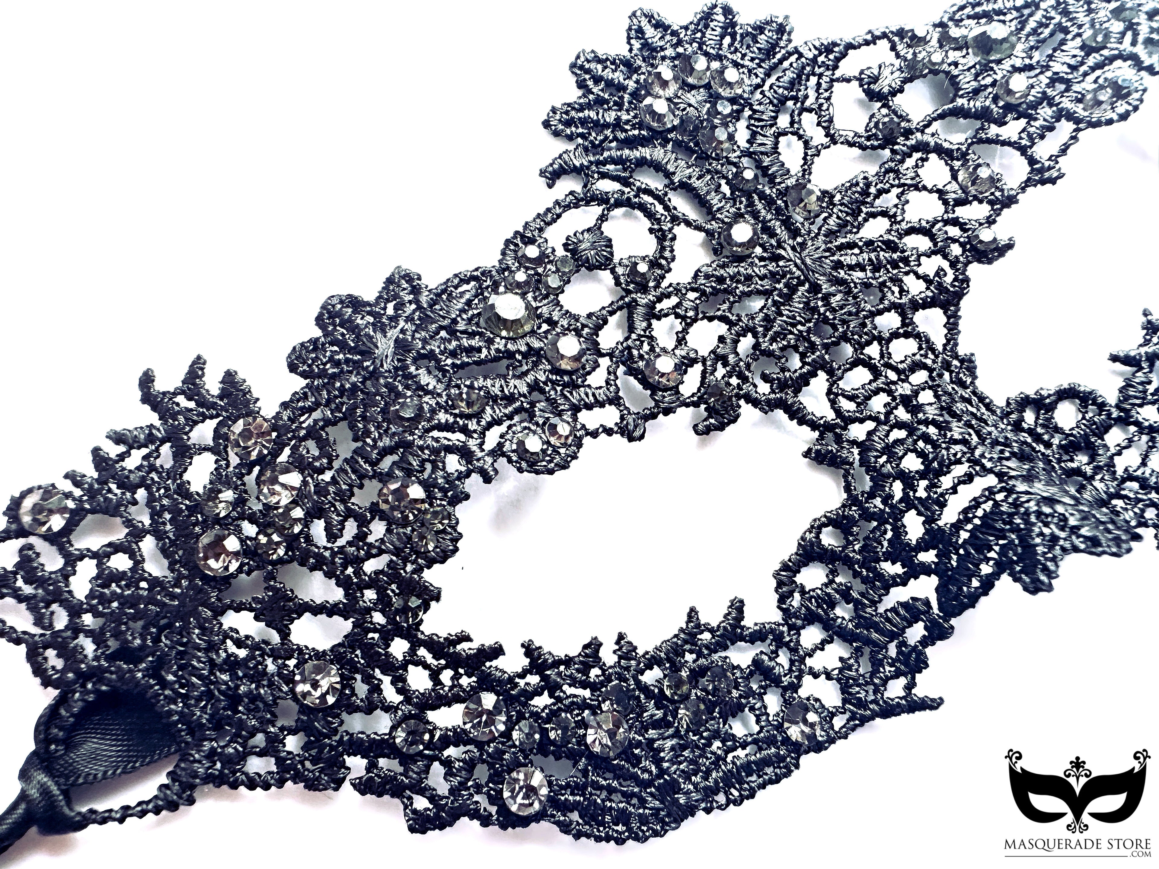 Diane Lace Mask - Black