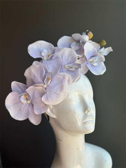 Orchid Fascinator – Lilac
