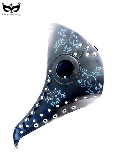 Black Blue Plague Mask