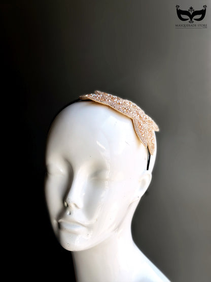 Aurora Leaf – Beaded Headband