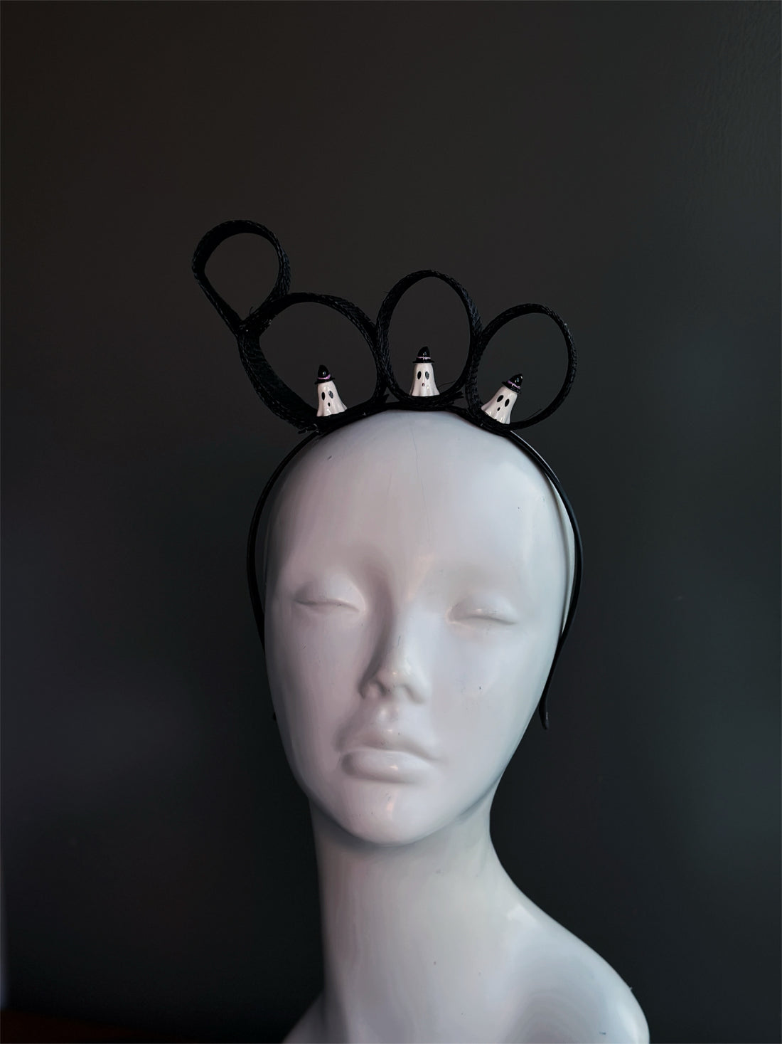 Ghost Loop Fascinator Hat – Halloween