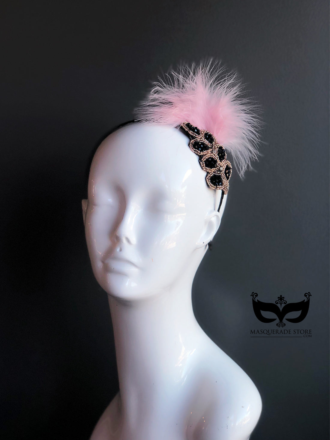 Tea Party Fascinator - Pink Feather