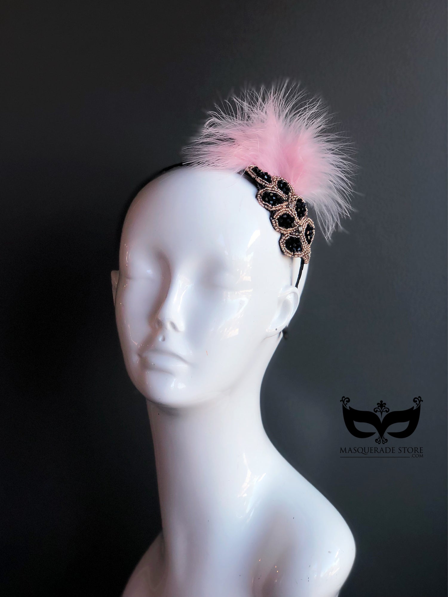 Tea Party Fascinator - Pink Feather
