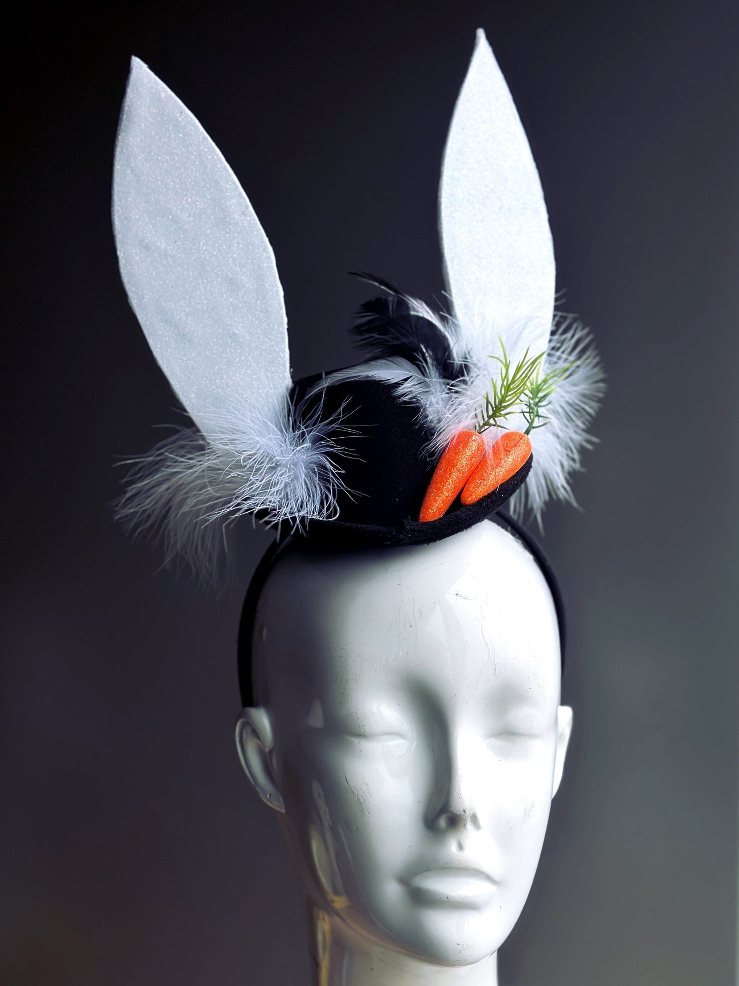 White Rabbit Carrot Hat