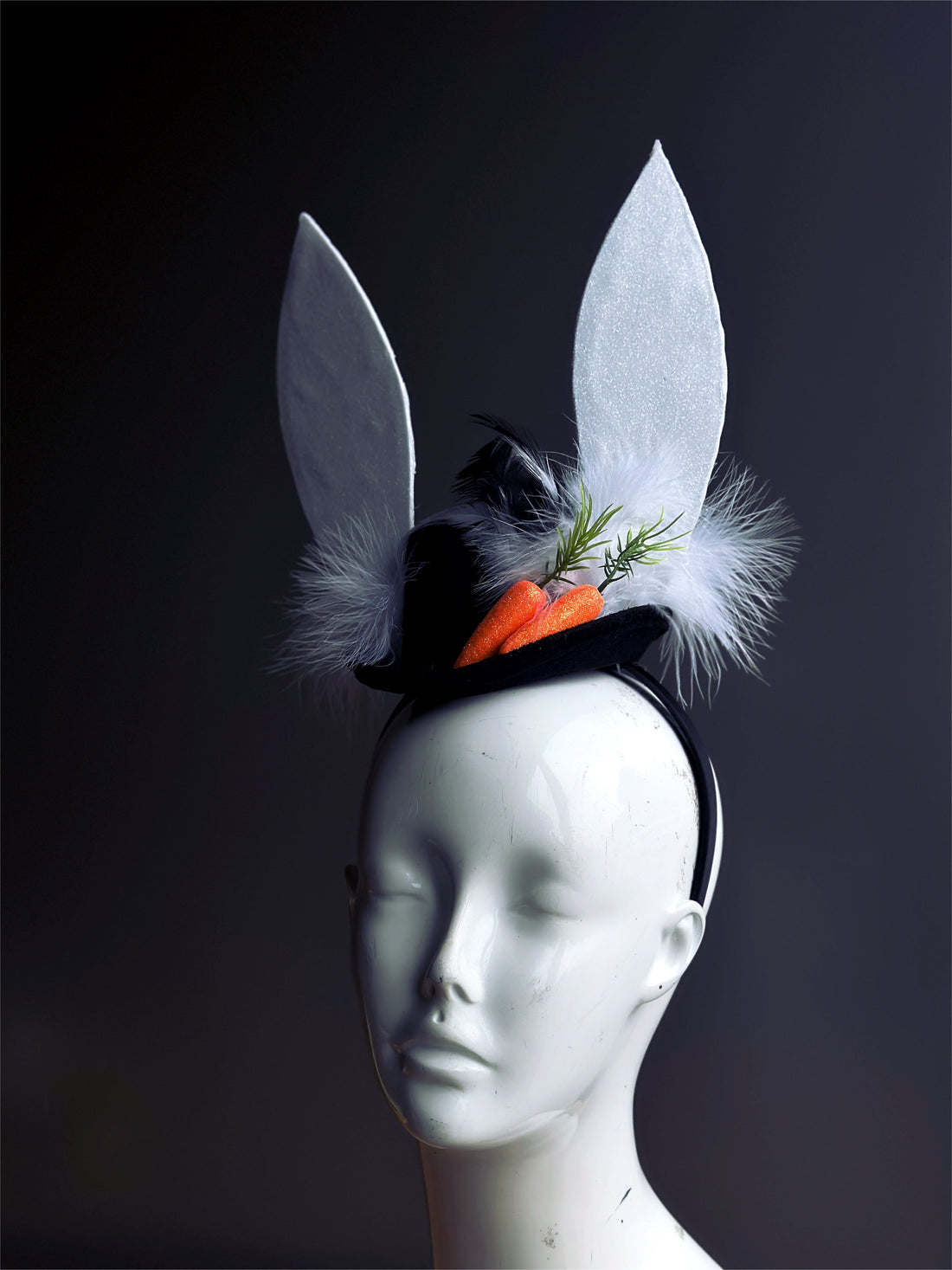 White Rabbit Carrot Hat