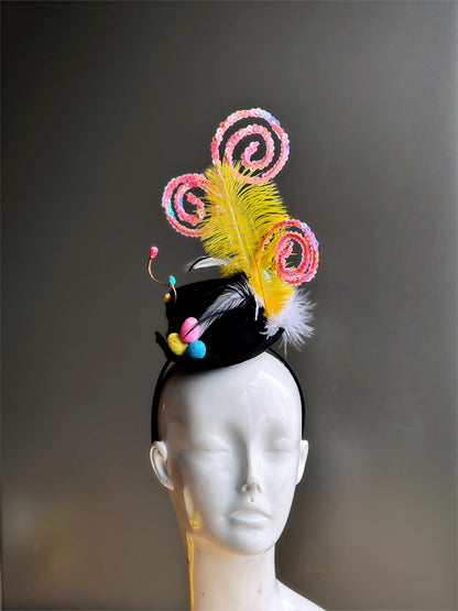 Kids Easter Hat - Pink Swirl