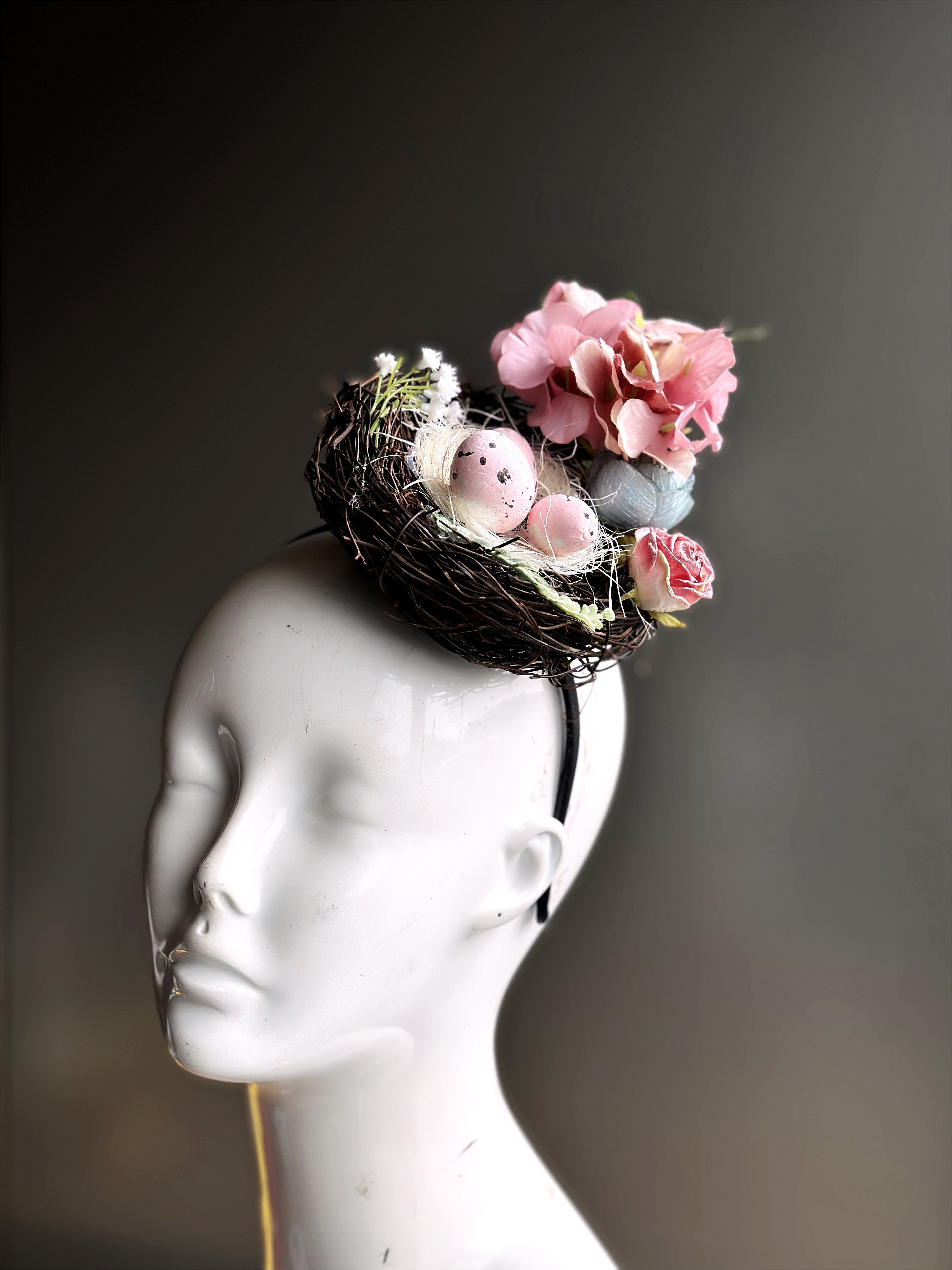 Elegant Floral Nest Headpiece