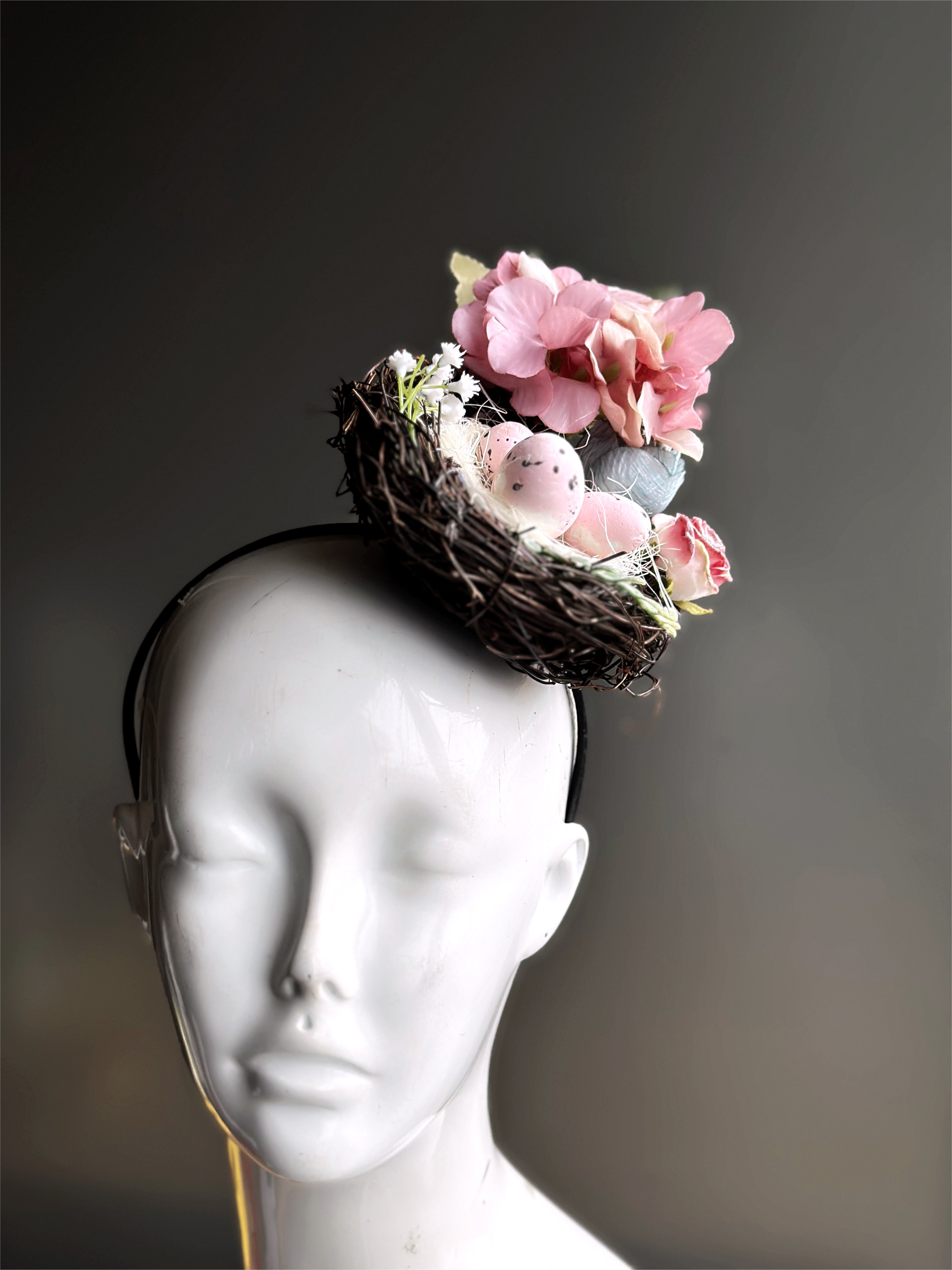 Elegant Floral Nest Headpiece
