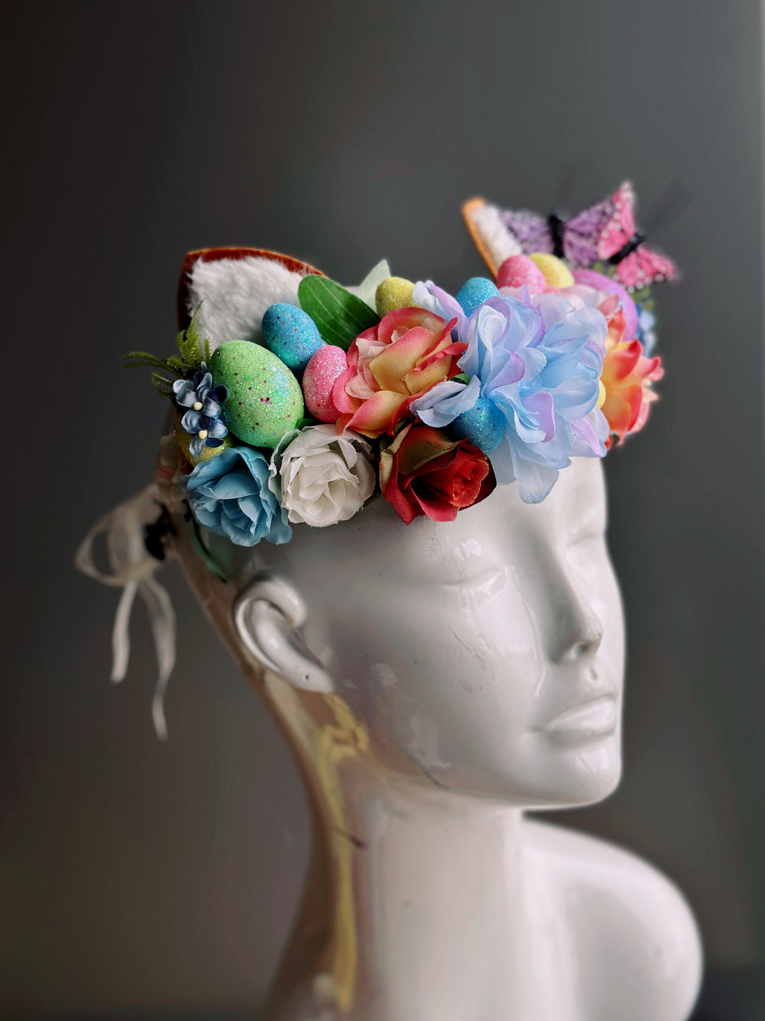 Easter fantasy headband with bunny ears