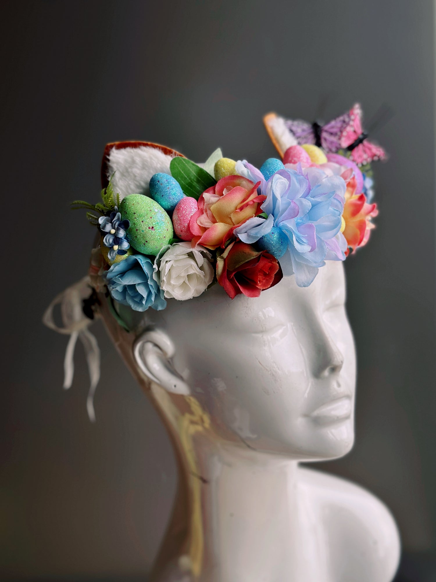 Easter fantasy headband with bunny ears