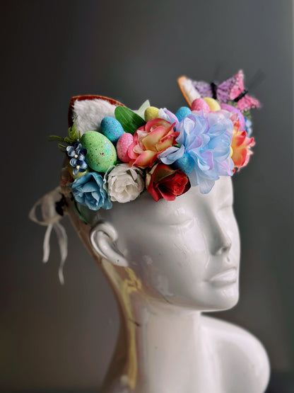 Easter fantasy headband with bunny ears
