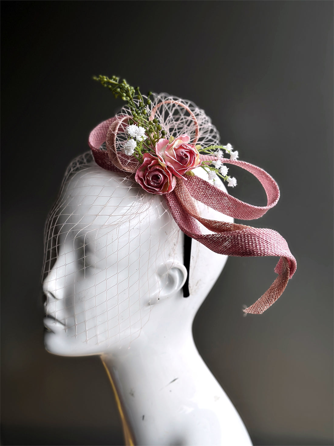 Fascinator Hat - Shades of Pink