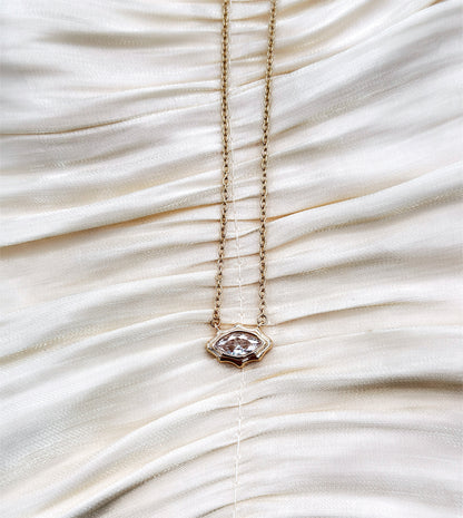 Crystal Eye - Necklace (Gold)