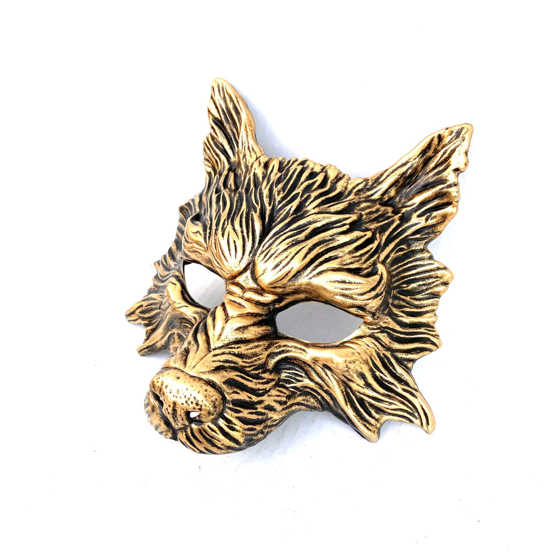 Werewolf Mask - Gold Metallic