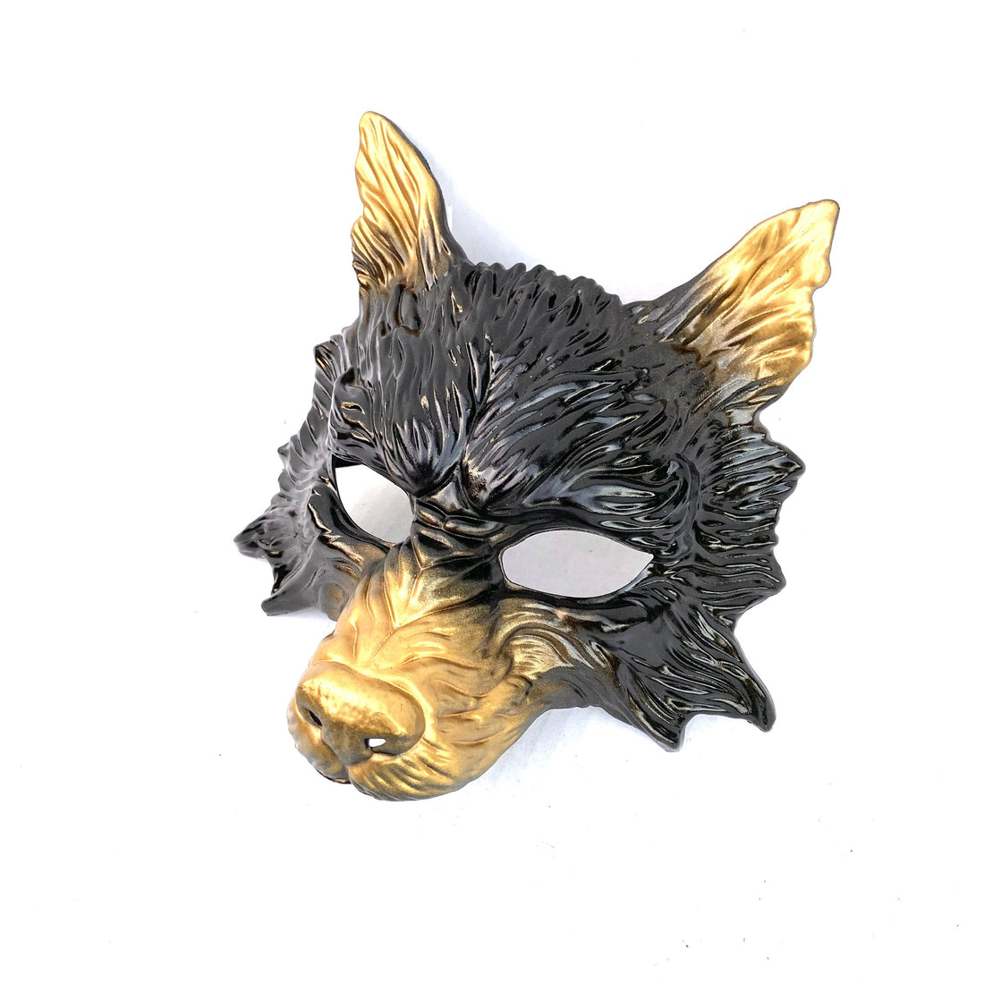 Wolf Mask - Gold/Black