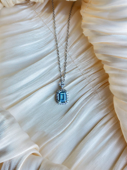 Sabrina - Necklace (Silver/Blue)
