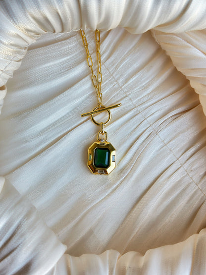 Vera - Necklace (Gold/Green)