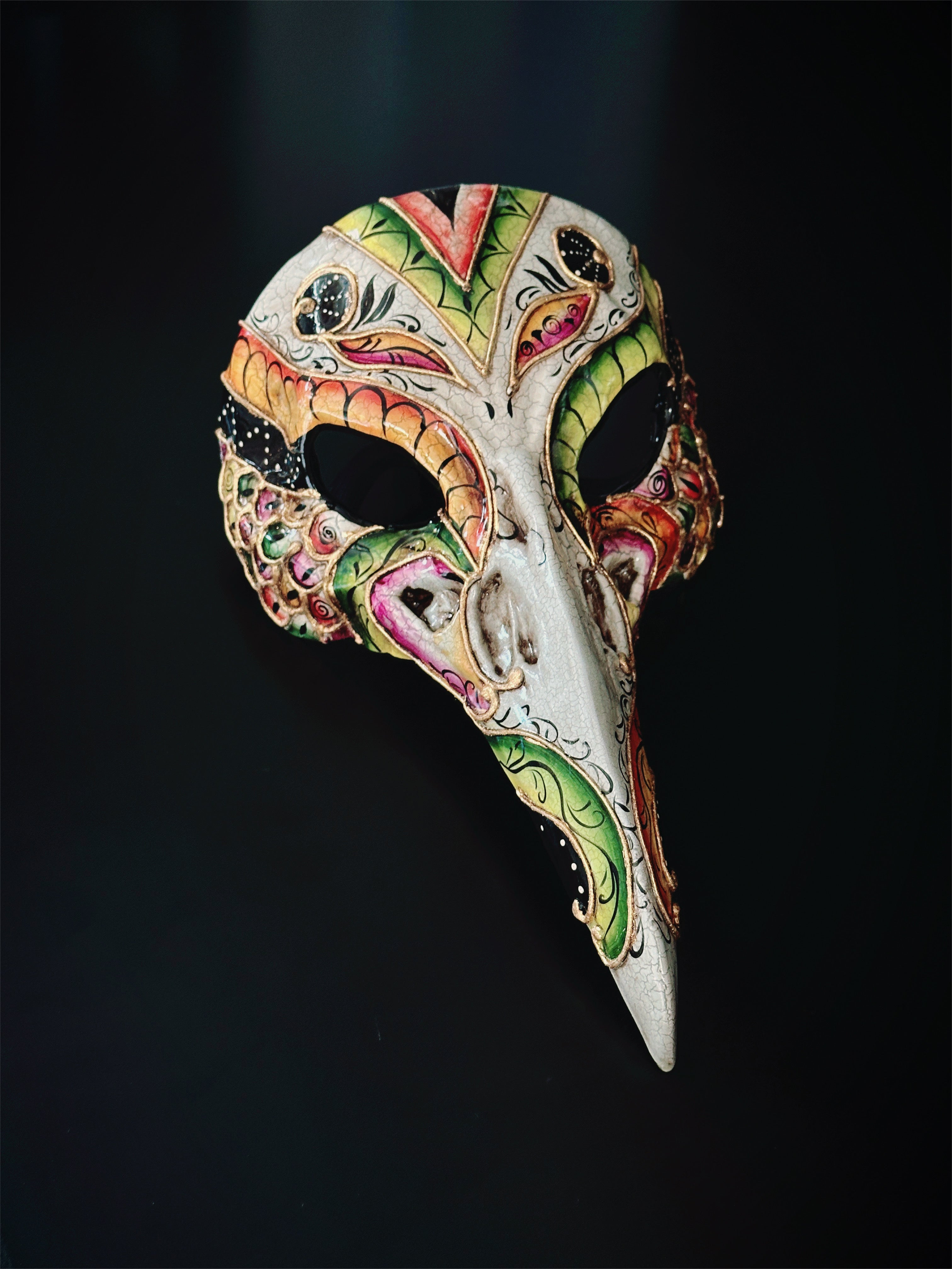 Masquerade Mask Bird Colorful Venetian | Masquerade Store